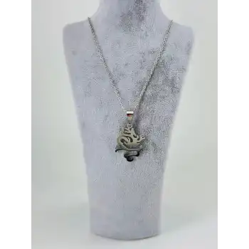 Ejderha Figürlü Çelik Erkek Kolye