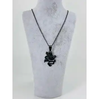 Ejderha Figürü Çelik Erkek Kolye
