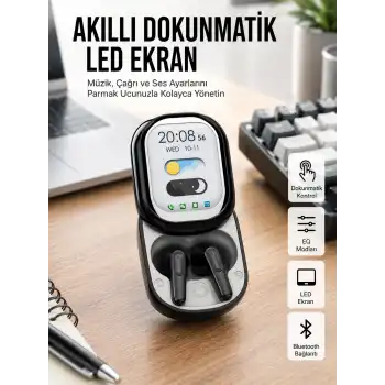 ENC Destekli Bluetooth 5.4 Kulaklık – EQ Ayarlı, Akıllı Kutulu