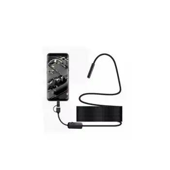 Endoskop Yılan Video Kamera Led’li 10 Metre 7 Mm Sert Kablo