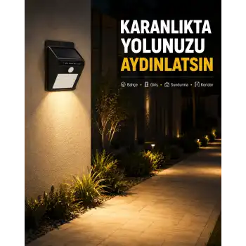 Enerji Tasarruflu ve Otomatik Sensörlü LED Güneş Işığı – Dış Mekan Uyumlu