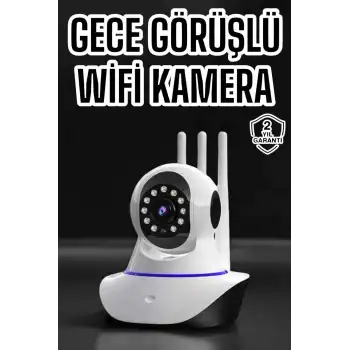 Ev Kamerası Wifi Kamerası Video Kayıt Çift Yönlü Hareket Sensörü Bebek