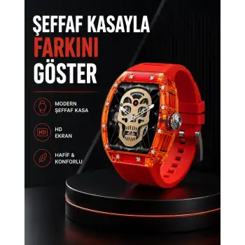 Geniş Ekranlı Akıllı Saat Şık ve Modern Tasarım Yeni Nesil