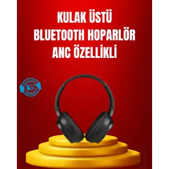 Geniş Frekans Aralıklı Bluetooth Kulak Üstü Kulaklık