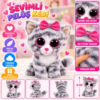 Grey Cat Reg 15 cm