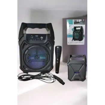 Güçlü ve Şarj Edilebilir Bluetooth Hoparlör 6.5 İnç