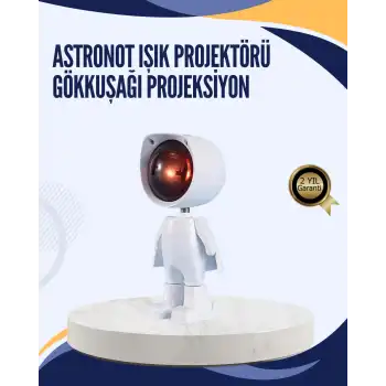 Gün Batımı Efekti Sunan Astronot LED Masa Lambası