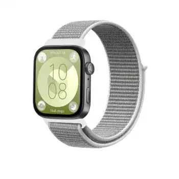 Huawei Fit 4 Hasırlı Cırtcırtlı Kordon (saat Değildir) - Beyaz