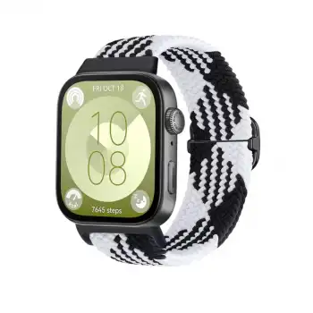 Huawei Fit 4  Kordon - Siyah-beyaz