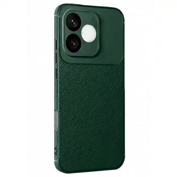 Huawei Honor 600 Lite Auto Focus Karbon Kapak - Koyu Yeşil