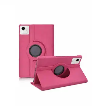 Huawei Honor Pad X9a 360 Tablet Deri Kılıf - Pembe
