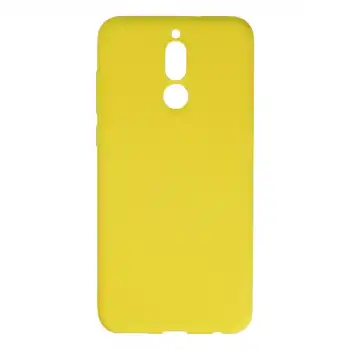 Huawei Mate 10 Lite Kılıf Nano İçi Kadife Silikon - Sarı