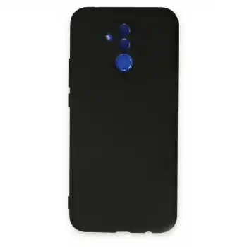 Huawei Mate 20 Lite Kılıf Nano İçi Kadife Silikon - Siyah