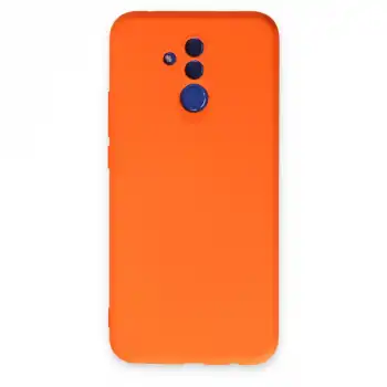 Huawei Mate 20 Lite Kılıf Nano İçi Kadife Silikon - Turuncu