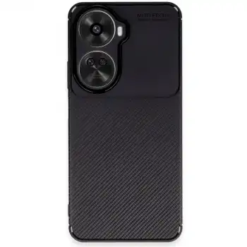 Huawei Nova 12 Se Kılıf Auto Focus Karbon Kapak - Siyah