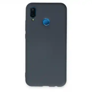 Huawei P20 Lite Kılıf Nano İçi Kadife Silikon - Gri