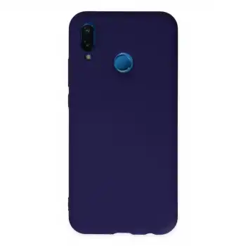 Huawei P20 Lite Kılıf Nano İçi Kadife Silikon - Mor