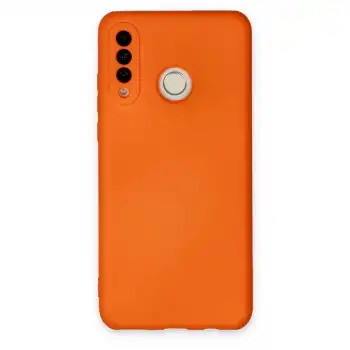 Huawei P30 Lite Kılıf Nano İçi Kadife Silikon - Turuncu