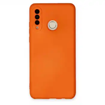Huawei P30 Lite Kılıf Nano İçi Kadife Silikon - Turuncu
