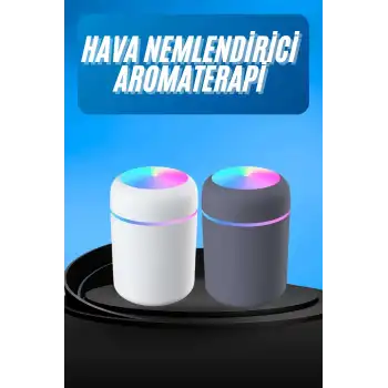 Humidifier LED Işıklı Mini Ortam Oda Kokusu Aromaterapi Buhardanlık