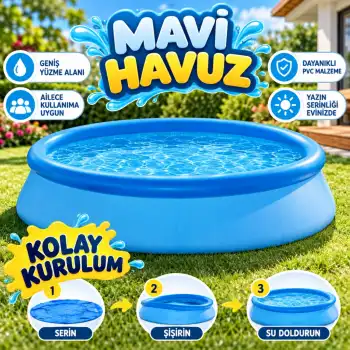 IH28120 KOLAY KURULUM MAVI HAVUZ