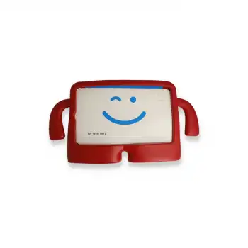 İpad 2022 10.9 (10.nesil) Kılıf Karakter Tablet Silikon - Kırmızı