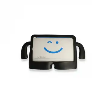 İpad 2022 10.9 (10.nesil) Kılıf Karakter Tablet Silikon - Siyah
