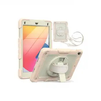 İpad 5 Air 9.7 Kılıf Strap New Tablet Kapak - Pembe