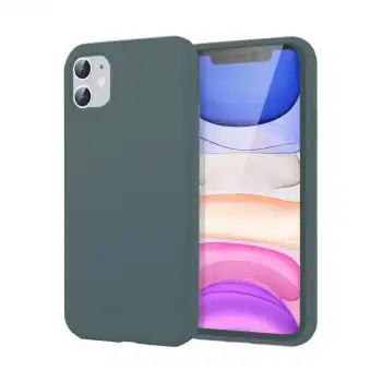 İphone 11 Kılıf First Silikon - Koyu Yeşil