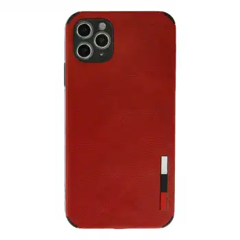 İphone 11 Pro Kılıf Loop Deri Silikon - Kırmızı