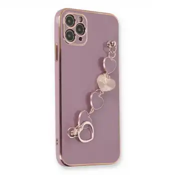 İphone 11 Pro Max Kılıf Esila Silikon - Mor