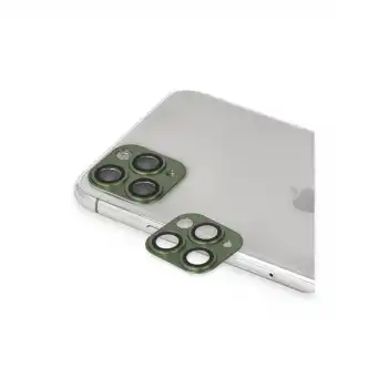 İphone 11 Pro Max Pers Alüminyum Kamera Lens - Yeşil