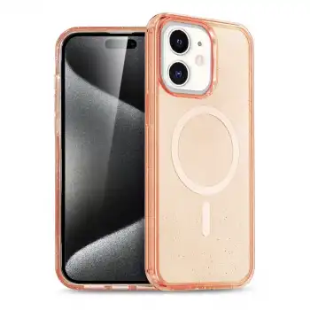 İphone 12 Kılıf  Magsafe Kapak - Turuncu