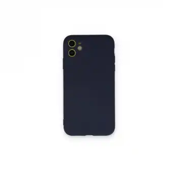 İphone 12 Mini Kılıf Nano İçi Kadife Silikon - Lacivert
