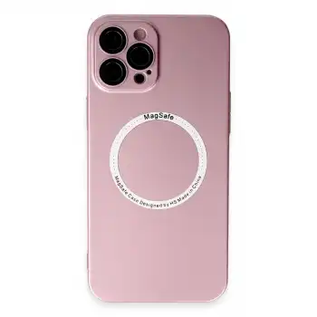 İphone 12 Pro Kılıf Jack Magneticsafe Lens Silikon - Rose Gold