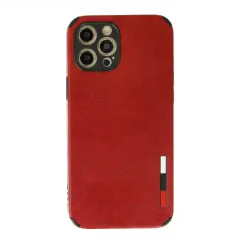 İphone 12 Pro Kılıf Loop Deri Silikon - Kırmızı
