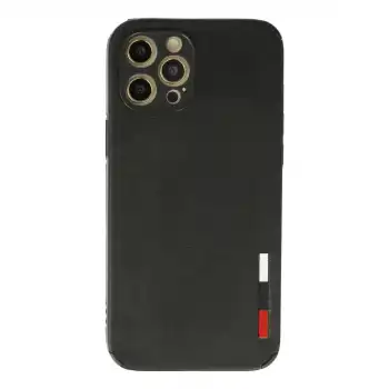 İphone 12 Pro Kılıf Loop Deri Silikon - Siyah