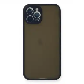 İphone 12 Pro Kılıf Montreal Silikon Kapak - Lacivert