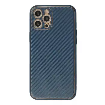 İphone 12 Pro Max Kılıf Coco Karbon Silikon - Mavi