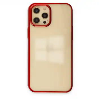 İphone 12 Pro Max Kılıf Element Silikon - Kırmızı