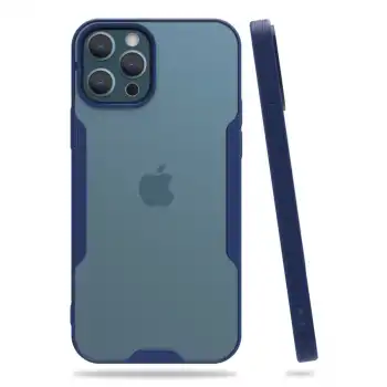İphone 12 Pro Max Kılıf Platin Silikon - Lacivert