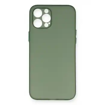 İphone 12 Pro Max Kılıf Pp Ultra İnce Kapak - Yeşil
