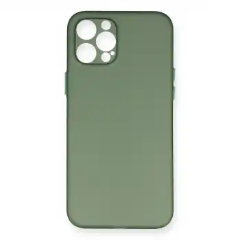 İphone 12 Pro Max Kılıf Pp Ultra İnce Kapak - Yeşil