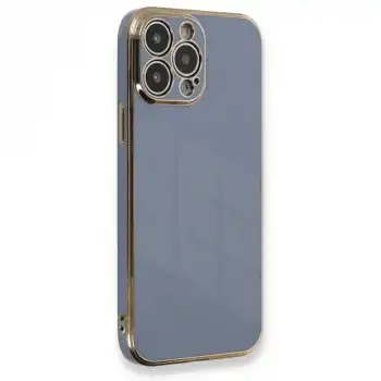 İphone 13 Pro Kılıf Volet Silikon - Mavi