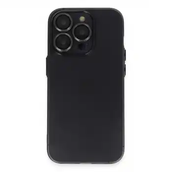 İphone 13 Pro Max Kılıf Luko Lens Silikon - Siyah