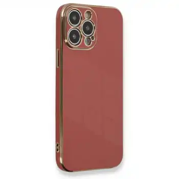 İphone 13 Pro Max Kılıf Volet Silikon - Kırmızı