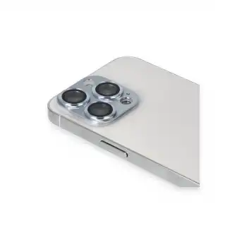 İphone 13 Pro Max Pers Alüminyum Kamera Lens - Sierra Blue