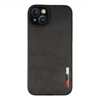 İphone 14 Plus Kılıf Loop Deri Silikon - Siyah