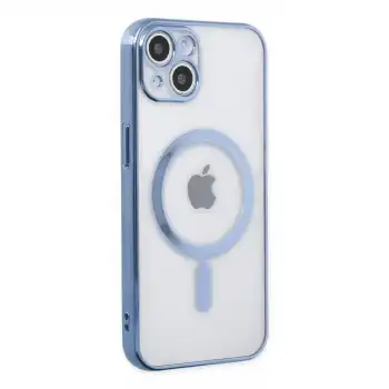 İphone 14 Plus Kılıf Magneticsafe Lazer Silikon - Sierra Blue