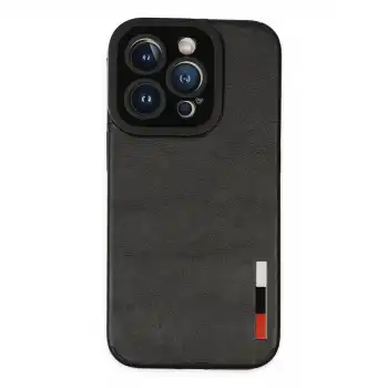 İphone 14 Pro Kılıf Loop Deri Silikon - Siyah